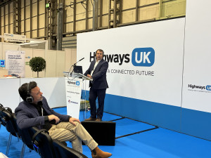 Nigel presenting at Highways UK 2026